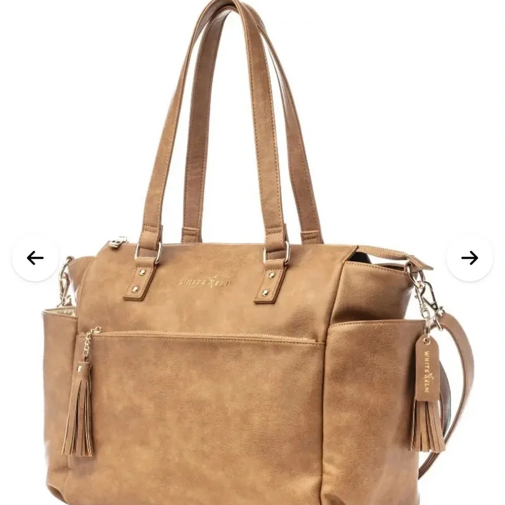 Brown Laptop Tote Bag